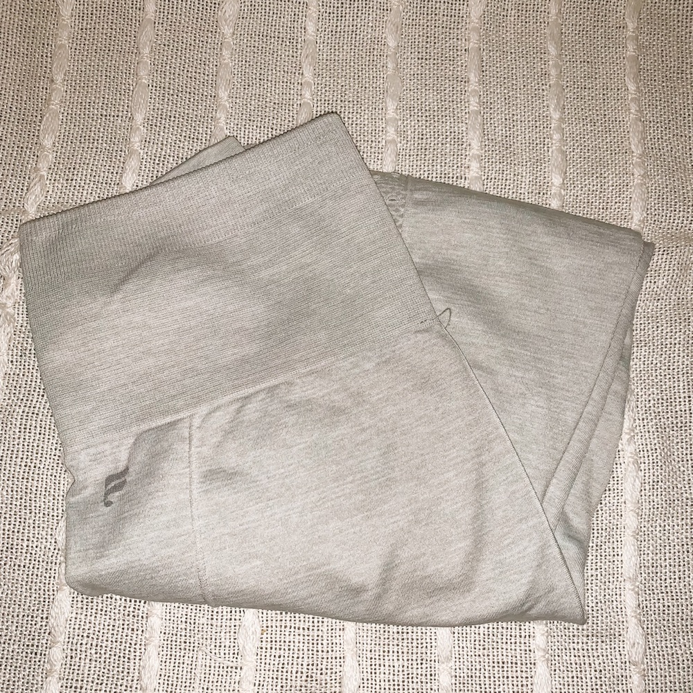 White Fabletics leggings